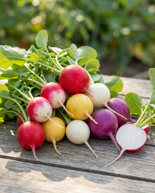 Radieschen Round Mixture (Raphanus sativus) – einjährige Gemüsesamen von SeedsChoice