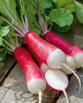 Radish French Breakfast Seeds Raphanus Sativus Annual Variety