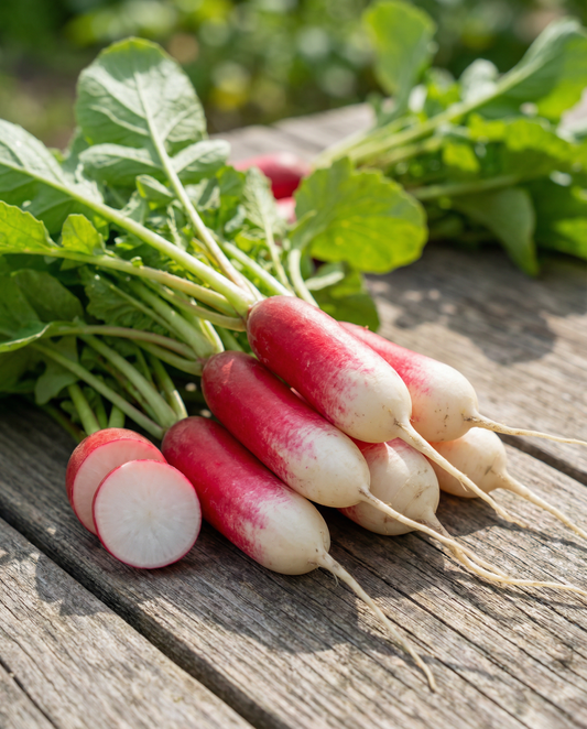 Radieschen French Breakfast (Raphanus sativus) – einjährige Gemüsesamen von SeedsChoice