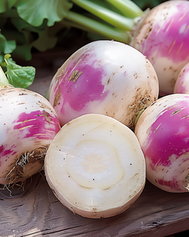 Rübensamen Brassica Rapa einjährig Ronde Witte Roodkop Nancy