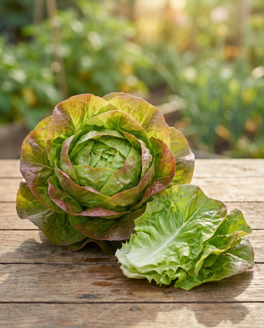 Salat Merveille Des Quatre Saisons (Lactuca sativa) – einjährige Gemüsesamen von SeedsChoice