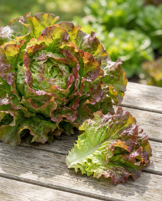 Blattsalat Amerikaanse Roodrand (Lactuca sativa) – einjährige Gemüsesamen von SeedsChoice