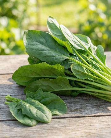 Spinach Breedblad Scherpzaad (Spinacia oleracea) – annual vegetable seeds from SeedsChoice