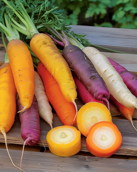 Carrot Rainbow Mix F1 Seeds Daucus Carota Annual