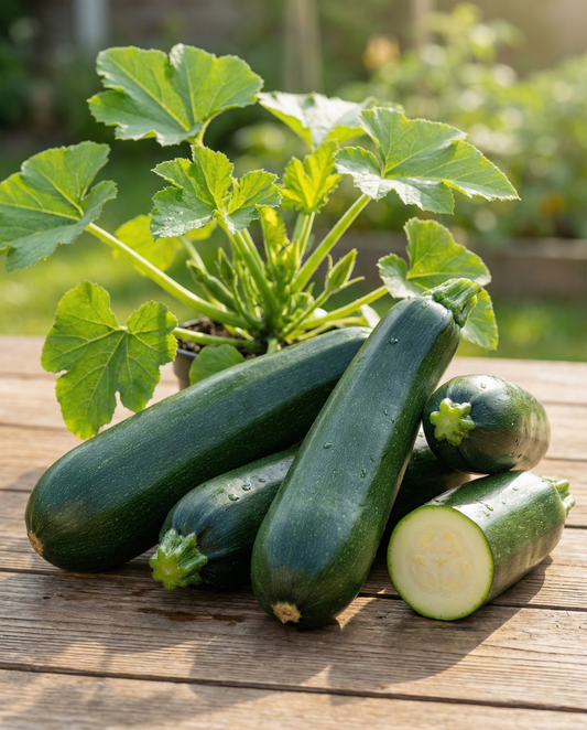 Summer Squash Black Beauty (Cucurbita pepo) – annual vegetable seeds from SeedsChoice
