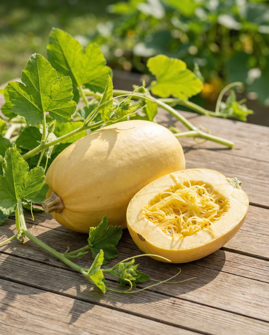 Spaghetti Squash (Cucurbita pepo) – annual vegetable seeds from SeedsChoice