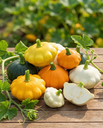 Patisson Squash Colour Mix (Cucurbita pepo) – einjährige Gemüsesamen von SeedsChoice
