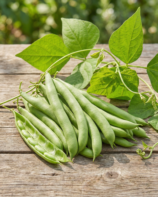 Pole Beans Neckarkönigin (Phaseolus vulgaris) – annual vegetable seeds from SeedsChoice