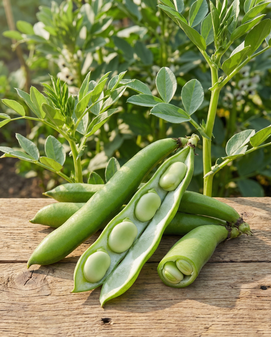 Broad Bean Witkiem (Vicia faba) – annual vegetable seeds from SeedsChoice