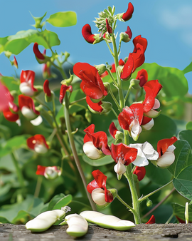 Runner Bean Painted Lady Seeds Phaseolus Coccineus Annual Climber