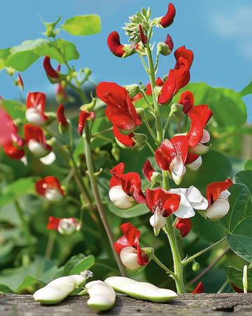 Runner Bean Painted Lady Climber Samen (Phaseolus coccineus) – einjährige Kletterpflanze