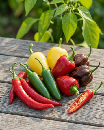 Pepper Mixture Mix 5 Varieties (Capsicum annuum) – annual vegetable seeds from SeedsChoice
