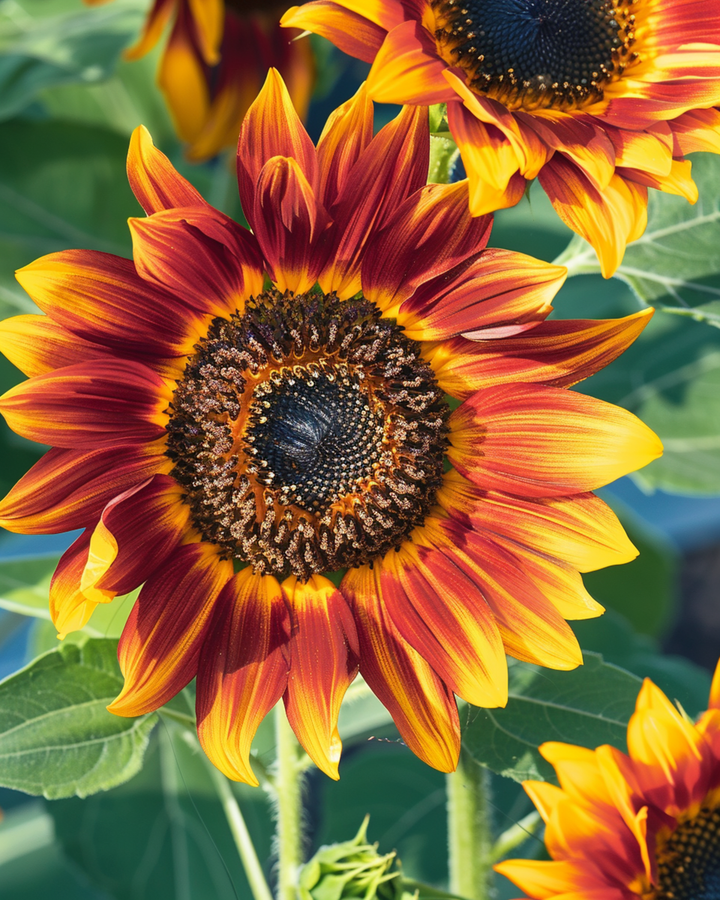 Sonnenblume Ring Of Fire Samen (Helianthus annuus) – einjährige Blume
