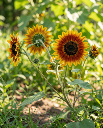 Sonnenblume Ring Of Fire (Helianthus annuus) – einjährige Blumensamen von SeedsChoice