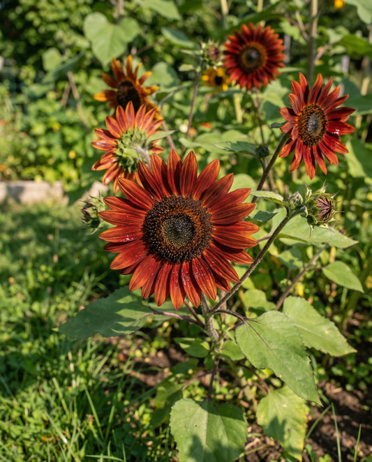 Sunflower Moulin Rouge (Helianthus annuus) – annual flower seeds from SeedsChoice