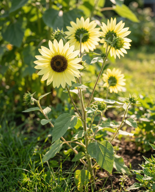 Sonnenblume Lemon Queen (Helianthus annuus) – einjährige Blumensamen von SeedsChoice
