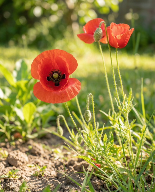 Klatschmohn Rot (Papaver rhoeas) – einjährige Blumensamen von SeedsChoice
