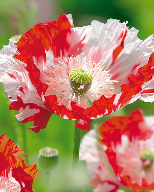 Mohn Danish Flag – einjährige Blumensamen von SeedsChoice
