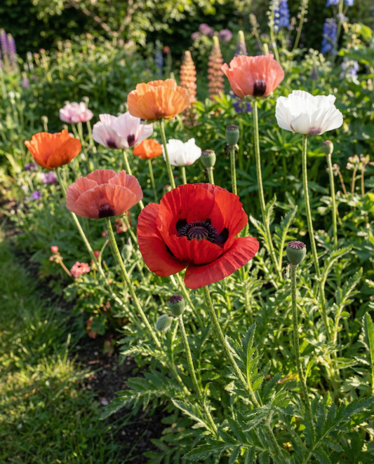 Oriental Poppy Mix (Papaver orientale) – mehrjährige Blumensamen von SeedsChoice