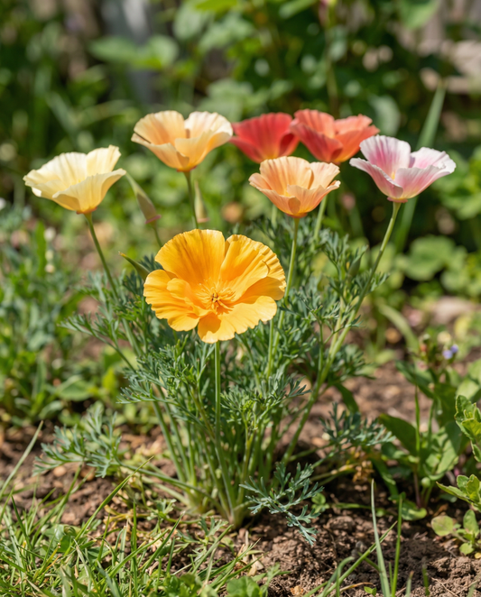 Mixed Double Flowering (Eschscholzia californica) – annual flower seeds from SeedsChoice