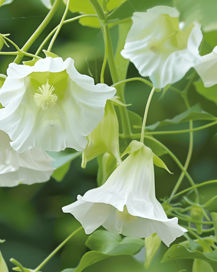 Kathedralenglöckchen Weiß Kletterpflanze Samen (Cobaea scandens) – einjährige Kletterpflanze