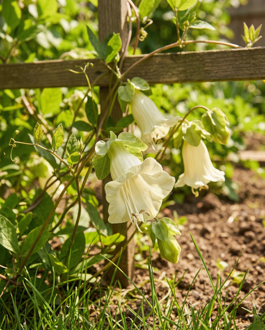 Kathedralenglöckchen Weiß Kletterpflanze (Cobaea scandens) – einjährige Kletterpflanzensamen von SeedsChoice
