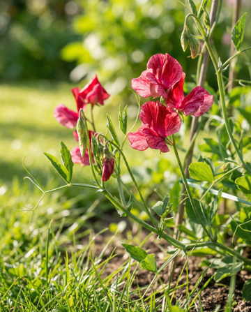 Duftwicke Unwin's Striped Climber (Lathyrus odoratus) – einjährige Kletterersamen von SeedsChoice