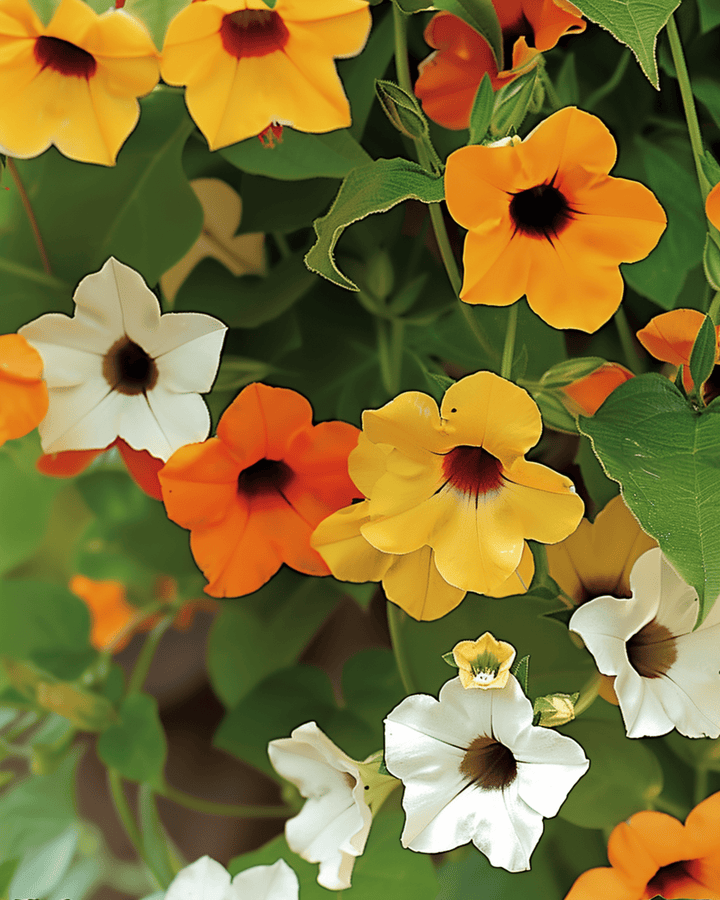 Black Eyed Susan Vine seeds (Thunbergia alata) – annual mix