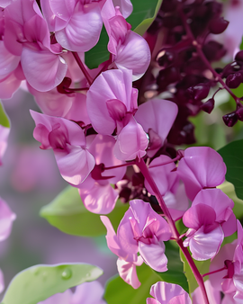 Hyacinth Bean Seeds Dolichos Lablab Annual Climber Lilac Pink Flowers
