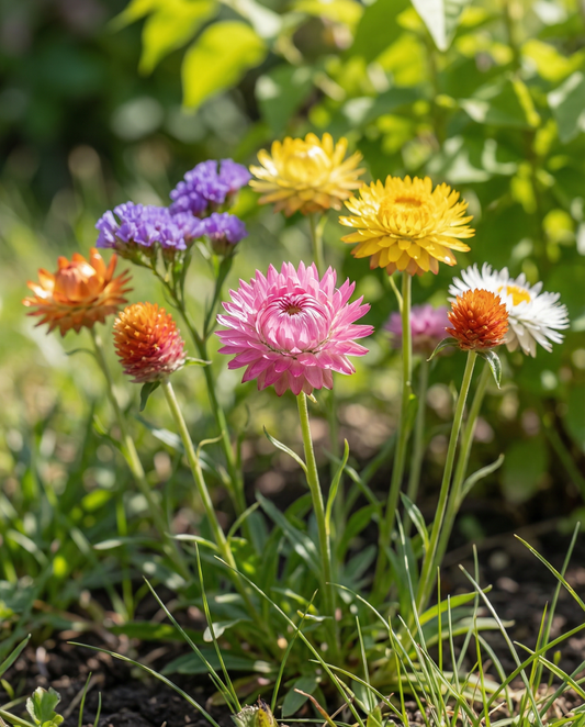 Everlasting Mix For Dried Bouquets Colourful – annual flower seeds from SeedsChoice