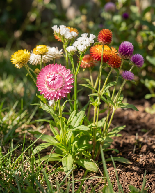 Everlasting Mix For Dried Bouquets 5g – annual flower seeds from SeedsChoice