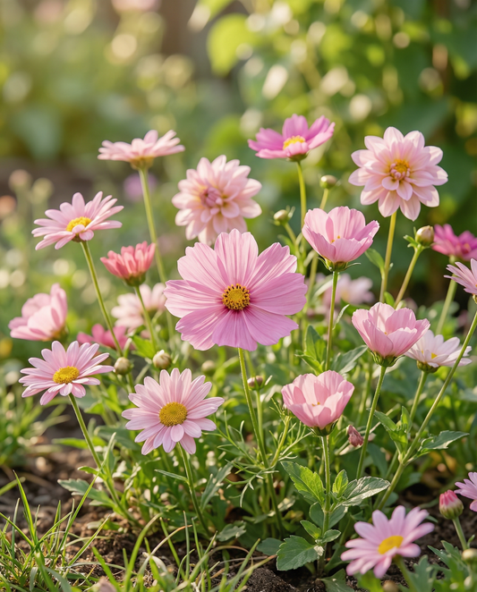 Summerflowers Pretty Pink Mix – annual flower seeds from SeedsChoice