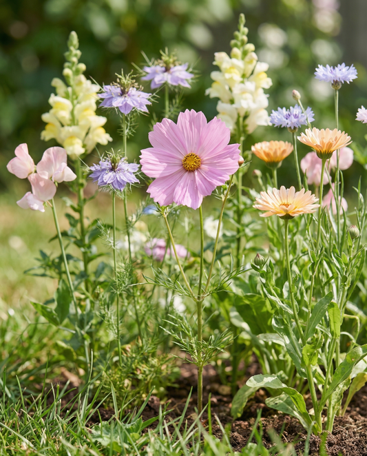 Sommerblumen Stunning Pastel Mix Blooms – einjährige Blumensamen von SeedsChoice