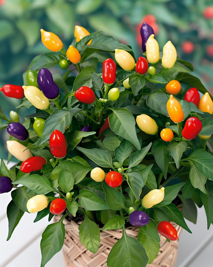 Zwergzierpaprika Gemischte Sorten Samen (Capsicum annuum) – Gemüse