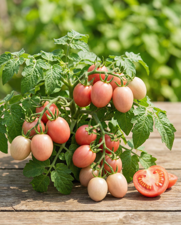 Cocktail-Tomate Pink Thai Egg (Solanum lycopersicum) – einjährige Gemüsesamen von SeedsChoice