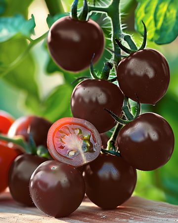 Cherry Tomato Black Samen (Solanum lycopersicum) – einjähriges Gemüse