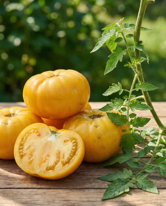 Beef Tomato Brandywine Yellow (Solanum lycopersicum) – annual vegetable seeds from SeedsChoice