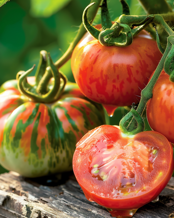 Tomate Tigerella Samen (Solanum lycopersicum) – einjähriges Gemüse