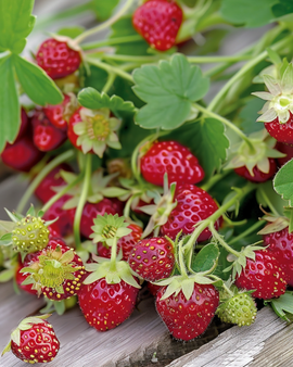 Alpine Strawberry Seeds Baron Von Solemacher Fragaria Vesca Perennial Heirloom