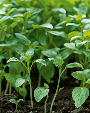 Zitronenbasilikum Microgreens Samen (Ocimum basilicum) – einjährige Microgreens