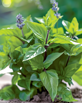 Zimtbasilikum Samen Ocimum Basilicum einjähriges Kraut aromatisches Blatt