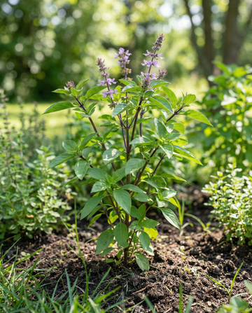 Cinnamon Basil Aromatic Leaf (Ocimum basilicum) – annual herb seeds from SeedsChoice