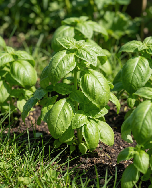 Napolitano Basil Lettuce Leaved (Ocimum basilicum) – einjährige Gemüsesamen von SeedsChoice