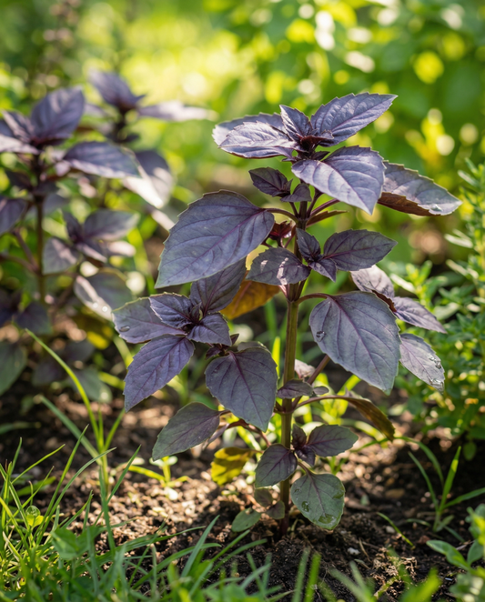 Basilikum Red Lizzy (Ocimum basilicum) – einjährige Kräutersamen von SeedsChoice