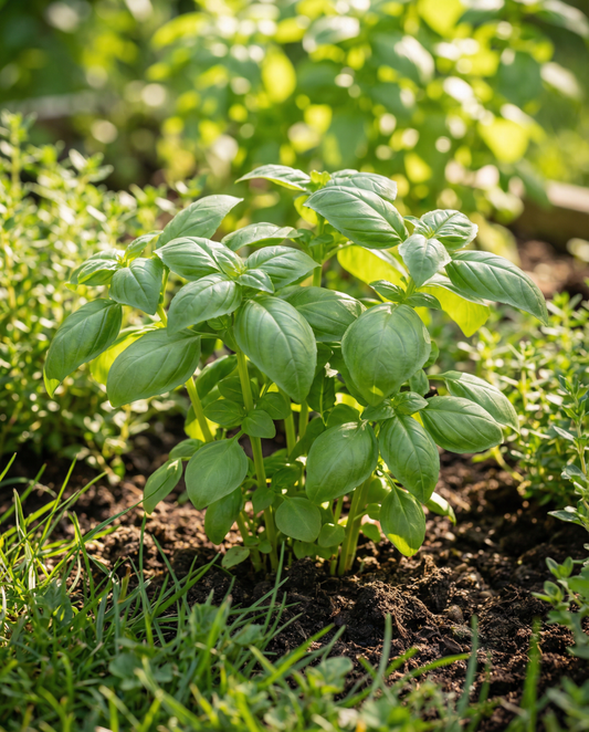Basil Italiano Classico (Ocimum basilicum) – annual herb seeds from SeedsChoice
