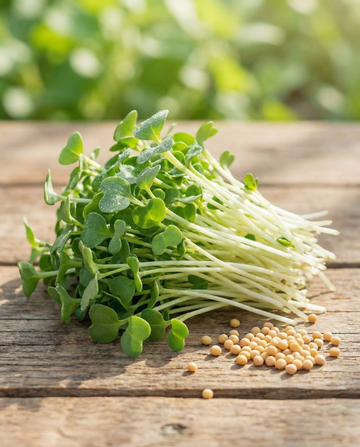 Senf-Sprossen (Sinapis alba) – einjähriges Bio-Saatgut für Sprossen von SeedsChoice