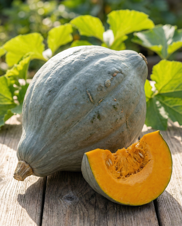 Kürbis Hubbard Blue (Cucurbita maxima) – einjährige Gemüsesamen von SeedsChoice