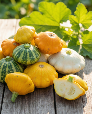 Patisson Colour Scallopini (Cucurbita pepo) – einjährige Sortenmischung Samen von SeedsChoice