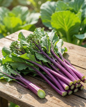 Hon Tsai Tai Purple Stems (Brassica rapa) – einjähriges Saatgut von SeedsChoice