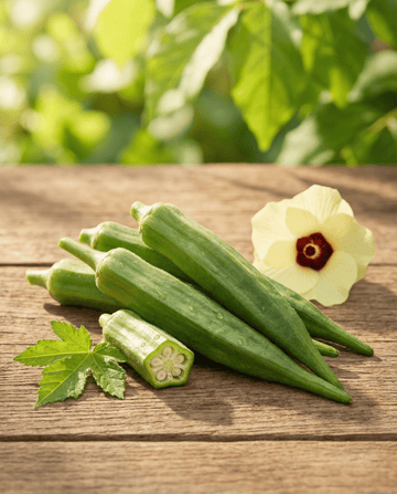 Okra Clemson Spineless Heirloom (Abelmoschus esculentus) – einjährige Gemüsesamen von SeedsChoice